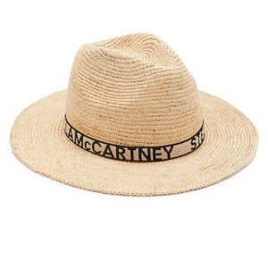 NWOT - STELLA MCCARTNEY Raffia Logo Hat size 56